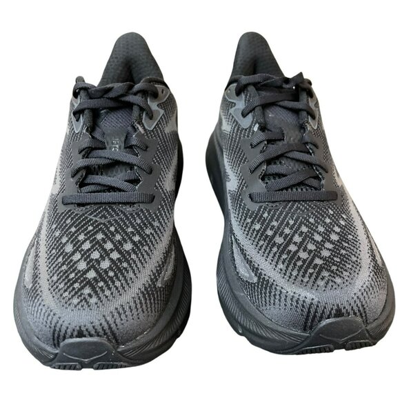 New Hoka Clifton Running Shoes Size 8 Black Breathable Athletic Sneaker Shoes - Picture 3 of 10